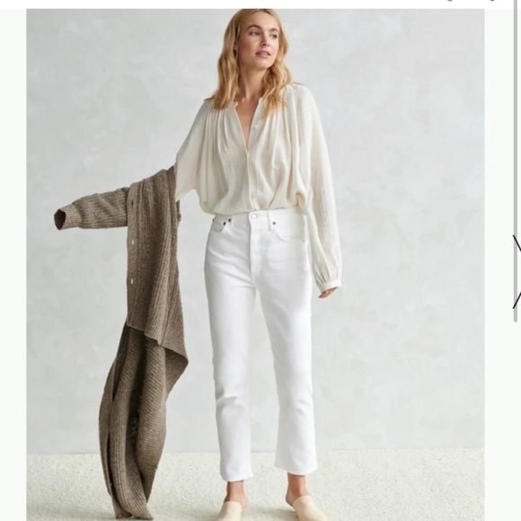 Agolde Pants - AGOLDE riley crop jeans